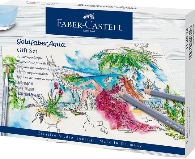 Акварельные карандаши Faber-Castell Goldfaber Aqua Акварельные карандаши Faber-Castell Goldfaber Aqua