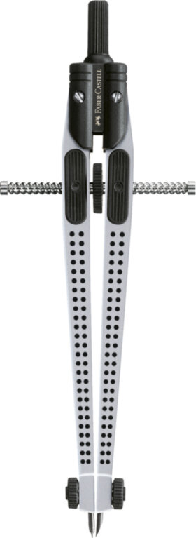 Циркуль Faber-Castell, + грифели, пластиковый футляр