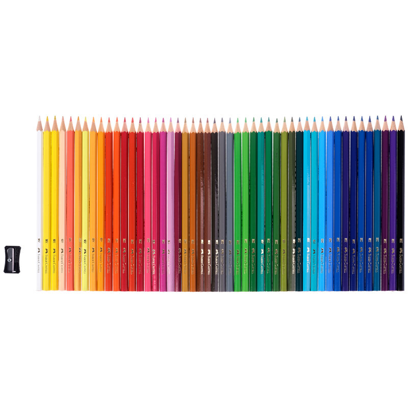 Карандаши цветные Faber-Castell, 48цв., заточен., картон, европодвес, с точилкой