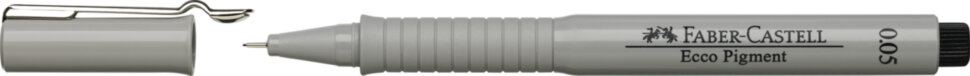 Ручка капиллярная Faber-Castell "Ecco Pigment" черная, 0,05мм