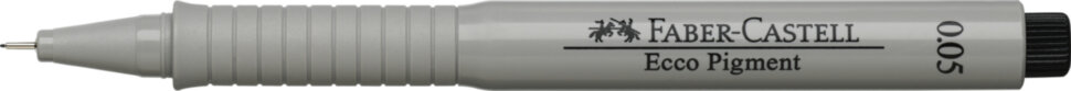 Ручка капиллярная Faber-Castell "Ecco Pigment" черная, 0,05мм