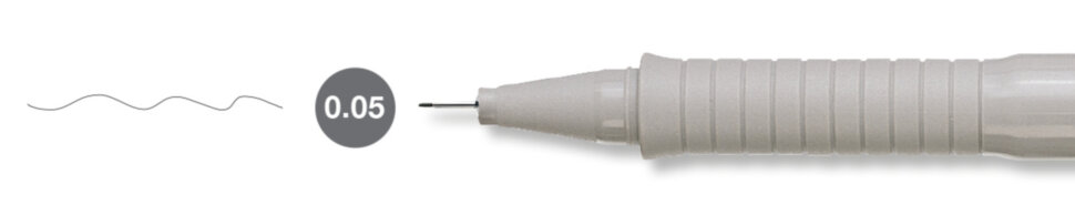 Ручка капиллярная Faber-Castell "Ecco Pigment" черная, 0,05мм