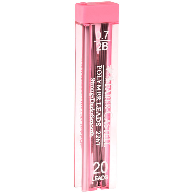 Карандаш механический Faber-Castell "Tri Click" 0,7мм, 2B, с ласт+грифели 20шт., 0,7мм+ластик "Sleeve Mini", прям, 54*25*13мм, пласт.фут, голуб, блис