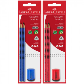Набор карандашей ч/г Faber-Castell &quot;Grip 2001&quot; 2шт.+точилка, заточен., блистер