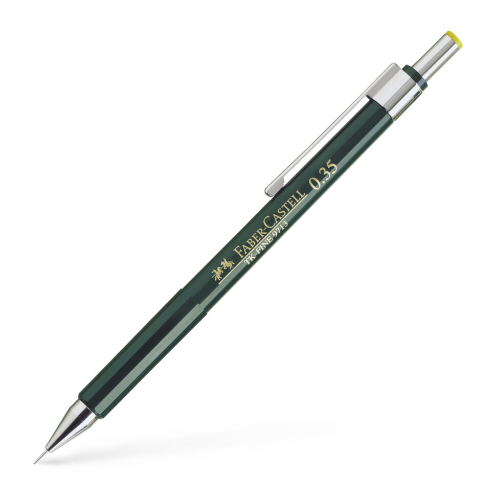 Карандаш механический Faber-Castell "TK-Fine 9713", 0,35мм, с ластиком