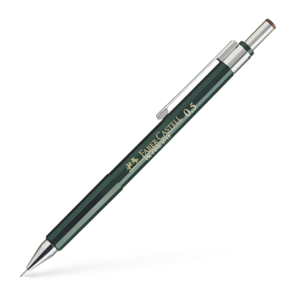 Карандаш механический Faber-Castell "TK-Fine 9715", 0,5мм, с ластиком