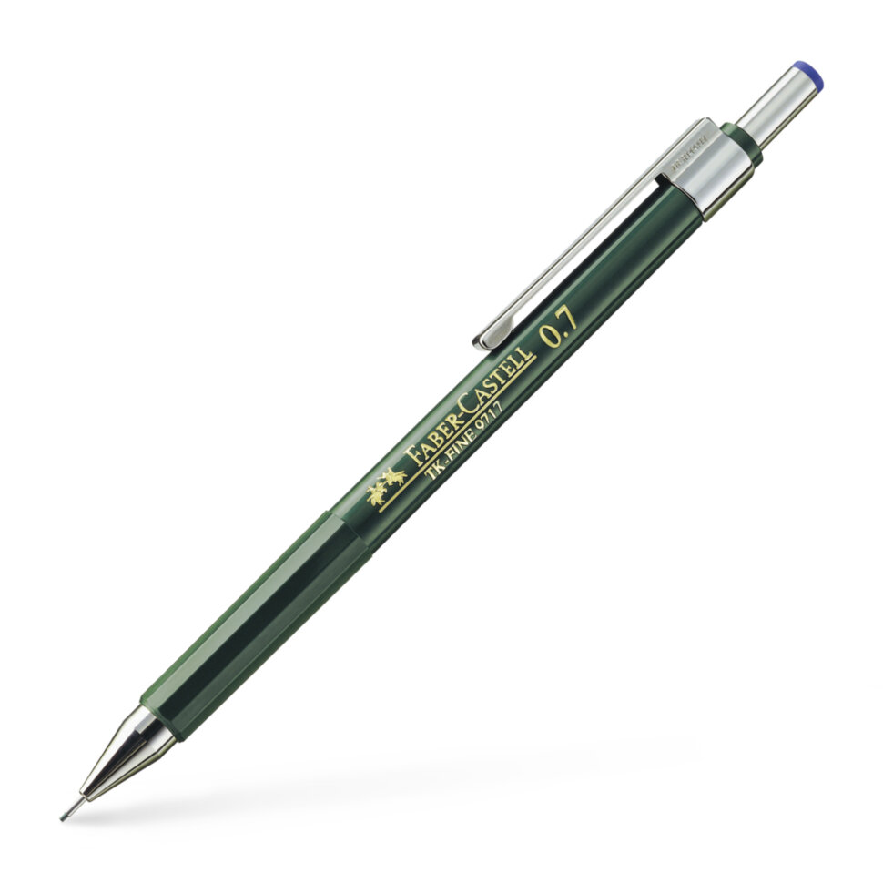 Карандаш механический Faber-Castell "TK-Fine 9717", 0,7мм, с ластиком