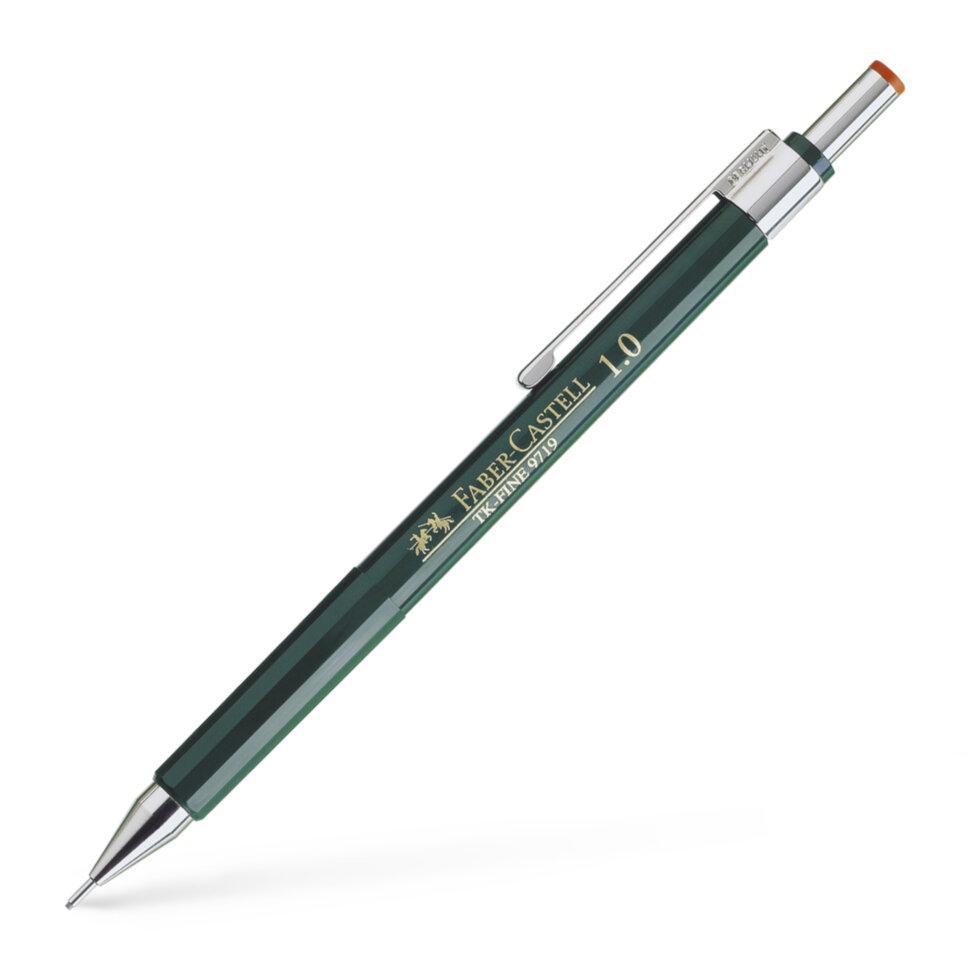 Карандаш механический Faber-Castell "TK-Fine 9719", 1,0мм, с ластиком