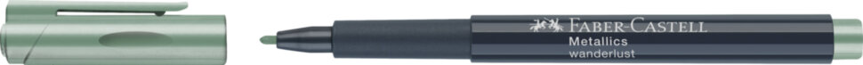 Маркер для декорирования Faber-Castell "Metallics", мятно-зеленый металлик, пулевидный, 1,5мм