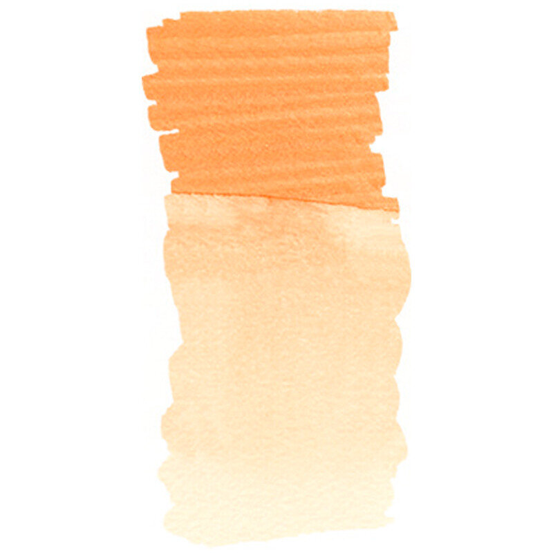 Маркер акварельный пигментированный Faber-Castell "Albrecht D?rer", цвет 113 оранжевая глазурь, двухстор., кистев./пулевид.