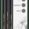 Набор угольных карандашей Faber-Castell "Pitt", 3шт., мягкий/средний/твердый, блистер