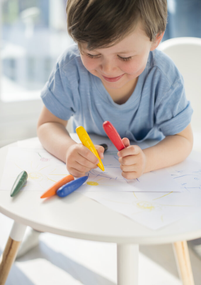 Мелки восковые Faber-Castell 06цв., фигурные, блистер, европодвес