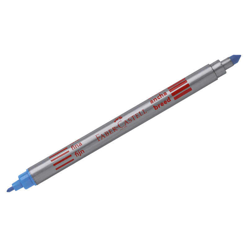 Фломастеры двусторонние Faber-Castell, 10цв., 10шт., смываемые, пластик.уп., европодвес