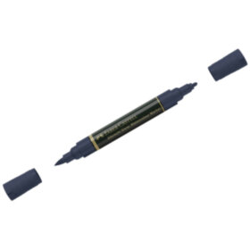Маркер акварельный пигментированный Faber-Castell &quot;Albrecht D?rer&quot;, цвет 157 темный индиго, двухстор., кистев./пулевид.