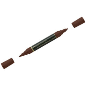 Маркер акварельный пигментированный Faber-Castell &quot;Albrecht D?rer&quot;, цвет 175 темная сепия, двухстор., кистев./пулевид.