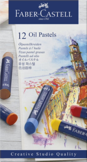 Пастель масляная Faber-Castell &quot;Oil Pastels&quot;, 12 цветов, картон. упак.