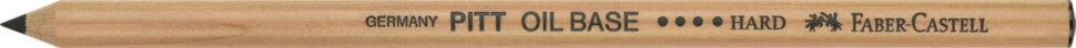 Масляный карандаш Faber-Castell "Pitt Oil Base", черный, жесткий