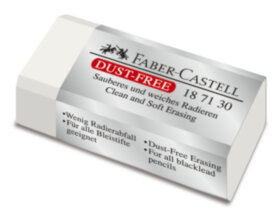 Ластик Faber-Castell "Dust Free", прямоугольный, картонный футляр, 41*18,5*11,5мм