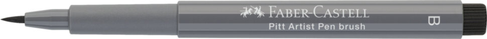 Ручка капиллярная Faber-Castell "Pitt Artist Pen Brush" цвет 233 холодный серый IV, кистевая