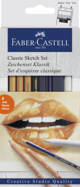 Набор художественных изделий Faber-Castell &quot;Classic Sketch&quot;, 6 предметов, картон. упак.