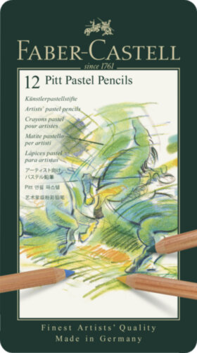 Пастельные карандаши Faber-Castell &quot;Pitt Pastel&quot; 12цв., метал. коробка