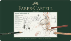 Набор художественных изделий Faber-Castell &quot;Pitt Monochrome&quot;, 33 предмета, метал. кор.