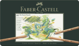 Пастельные карандаши Faber-Castell &quot;Pitt Pastel&quot; 60цв., метал. коробка