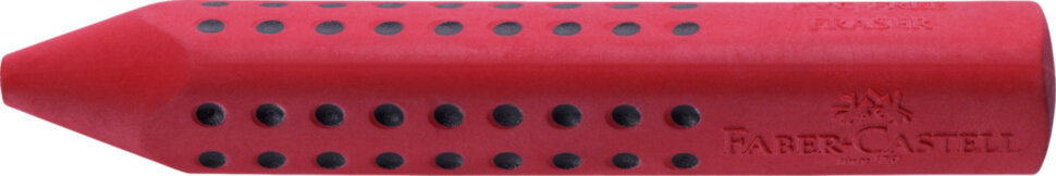 Ластик Faber-Castell "Grip 2001", трехгранный, 90*15*15мм, красный/синий
