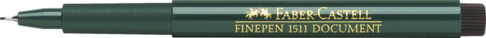 Ручка капиллярная Faber-Castell "Finepen 1511" черная, 0,4мм
