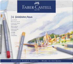 Карандаши акварельные художественные Faber-Castell &quot;Goldfaber Aqua&quot;, 24цв, метал. коробка
