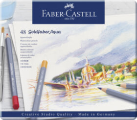 Карандаши акварельные художественные Faber-Castell &quot;Goldfaber Aqua&quot;, 48цв, метал. коробка